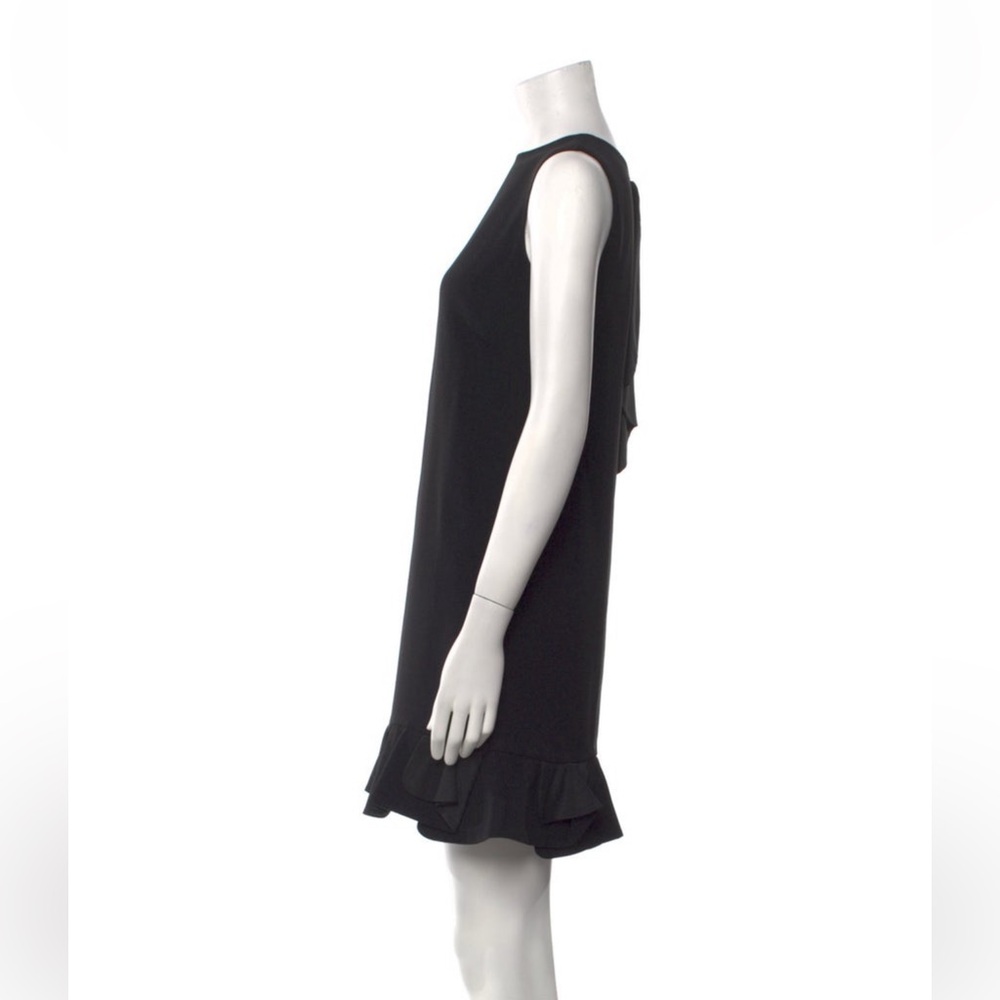 Miu Miu Vintage Black Ruffle Hem Mini Dress - Picture 2 of 3